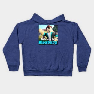 Bloxburg Waving Tom Merch Kids Hoodie